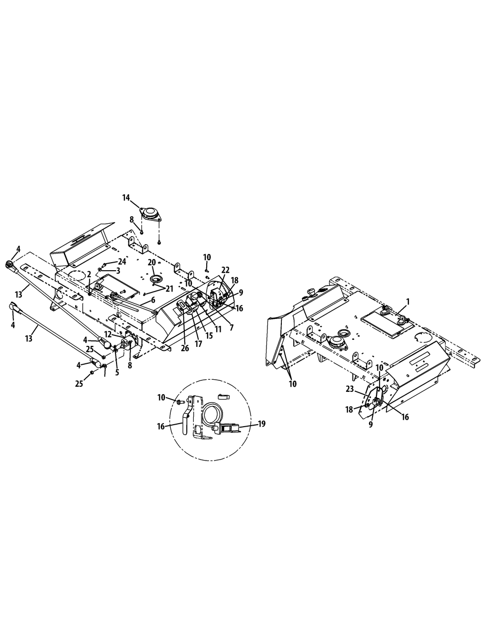 Electrical Diagram and Parts List for Z-FORCE54 (17BF3AGX-17BF3AGX010)(2012) Cub Cadet Lawn Tractor